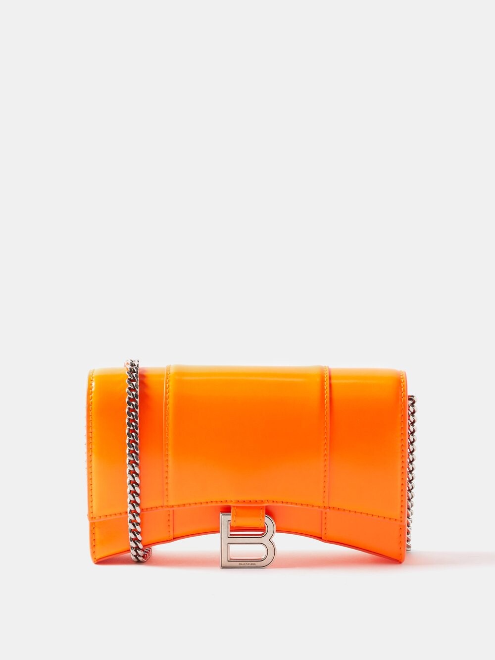 

Кожаная сумка через плечо «песочные часы» Balenciaga, оранжевый