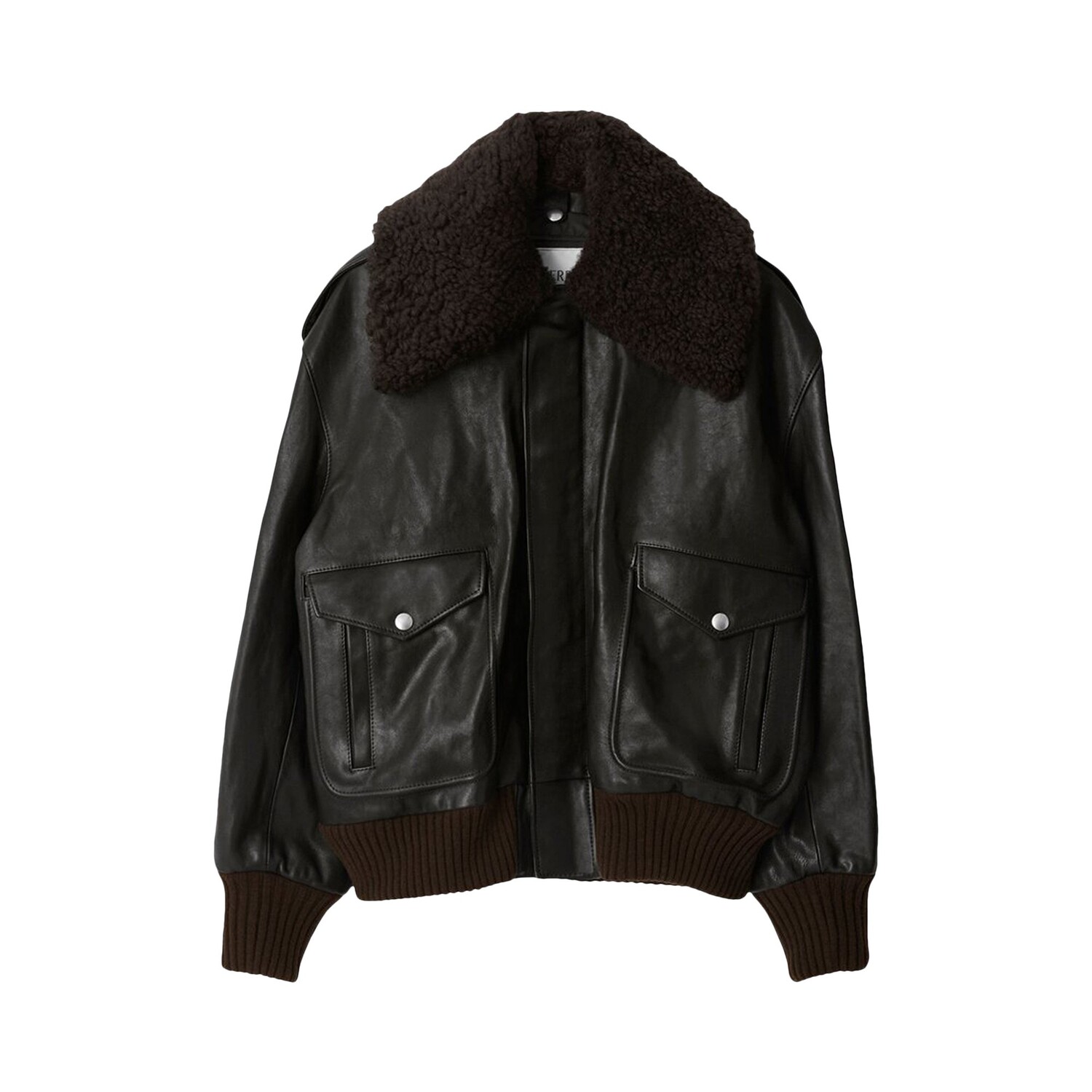 

Кожаная куртка с коротким воротником Burberry Otter