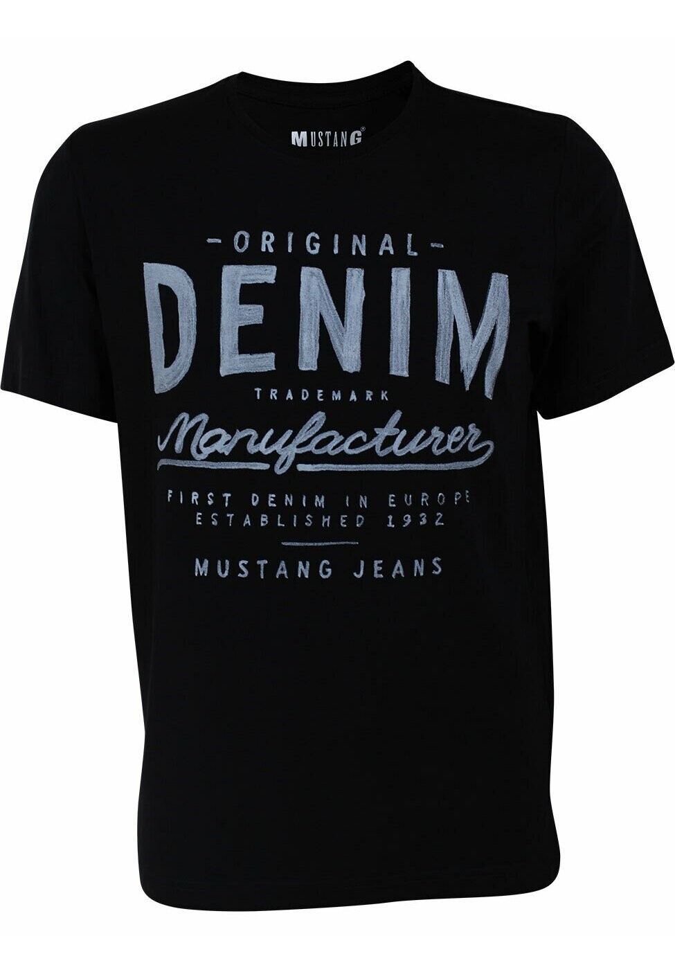 

Футболка с принтом BASIC PRINT Mustang, цвет black