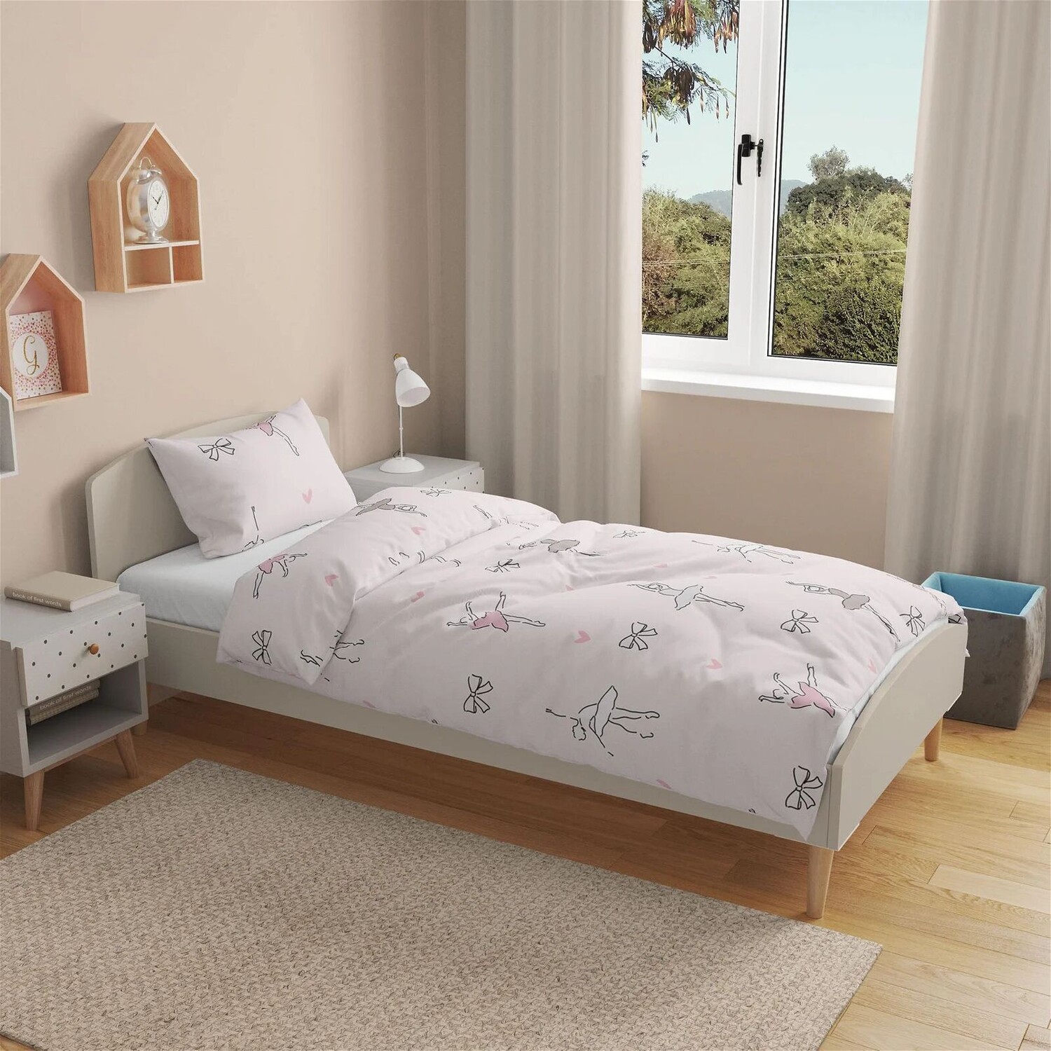 

Evidea Children's Happy Single Pike - Розовый - 160x220 см