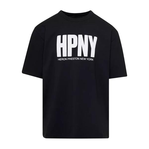 цена Футболка t-shirt with contrasting logo print in cotto Heron Preston, черный