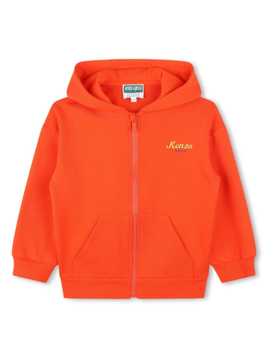 

Kenzo Kids худи из органического хлопка с логотипом, оранжевый