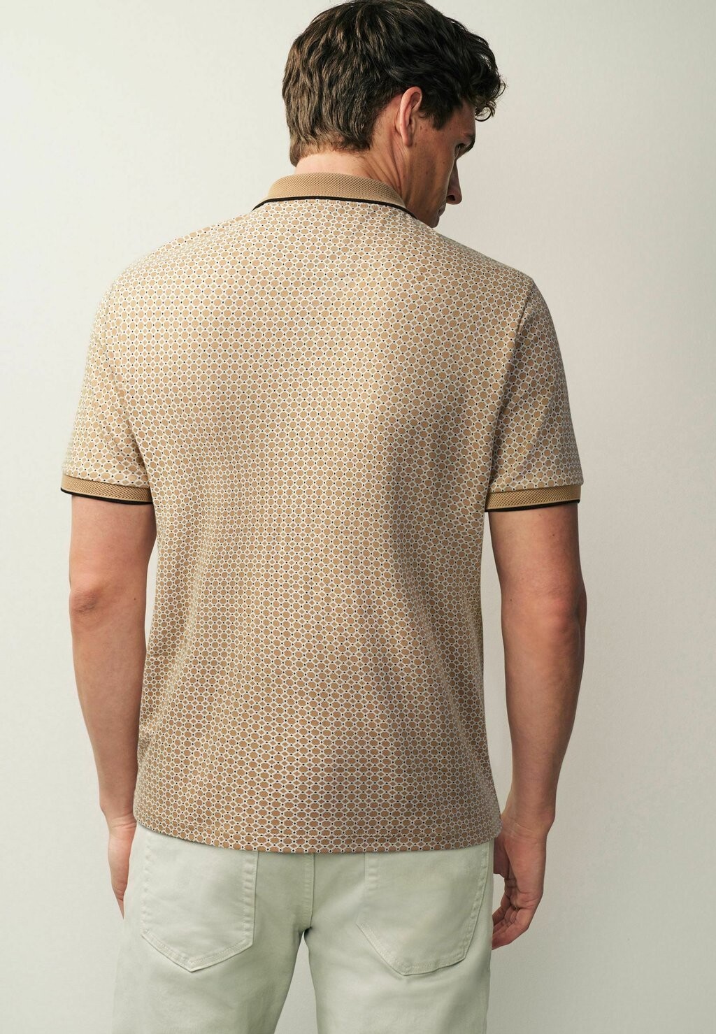 

Рубашка-поло Geo Print Next, цвет neutral brown geo