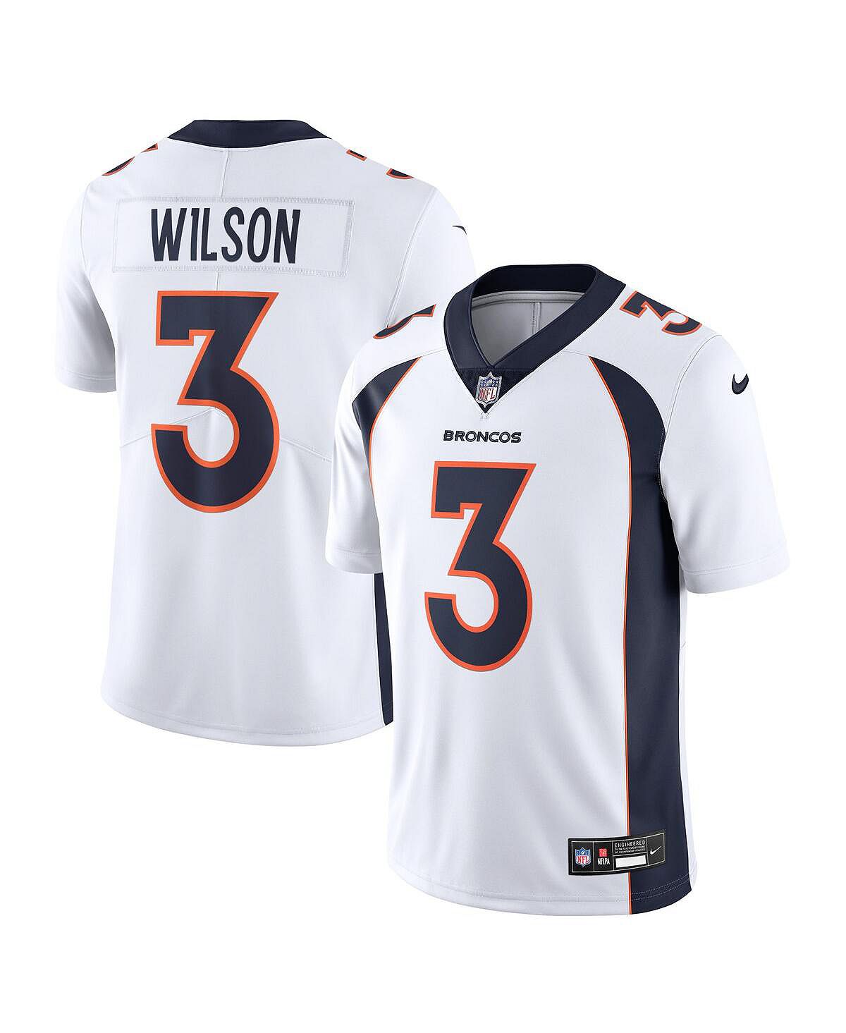 Мужское белое джерси Russell Wilson Denver Broncos Vapor Untouchable Limited Nike