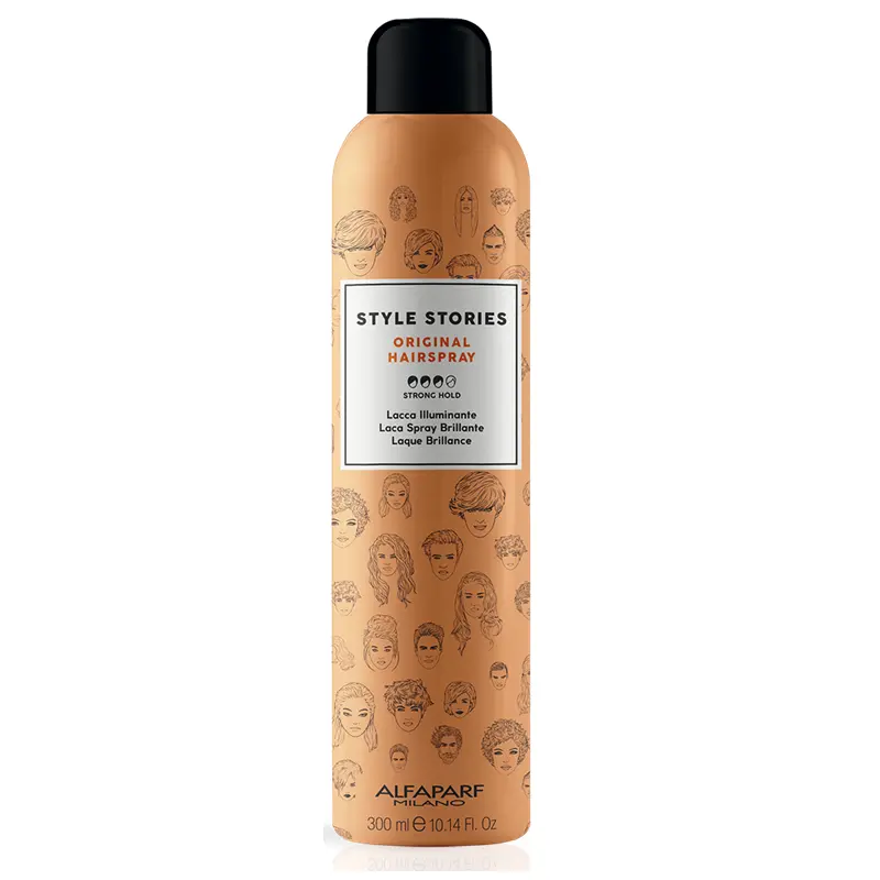 

Блестящий лак для волос сильной фиксации Alfaparf Style Stories Original Hairspray, 300 мл