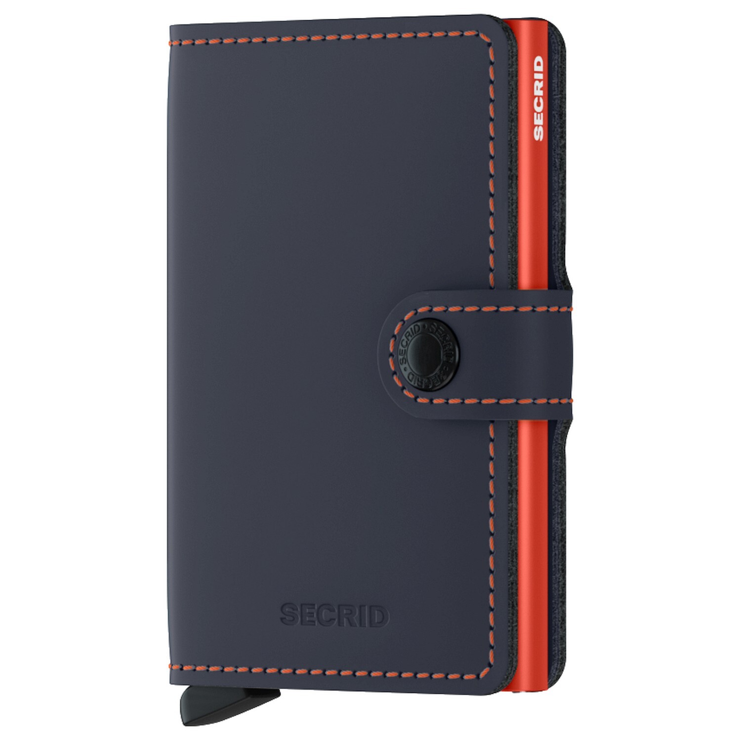 

Кошелек Secrid Matte Mini RFID 6.5 см, цвет night blue-orange