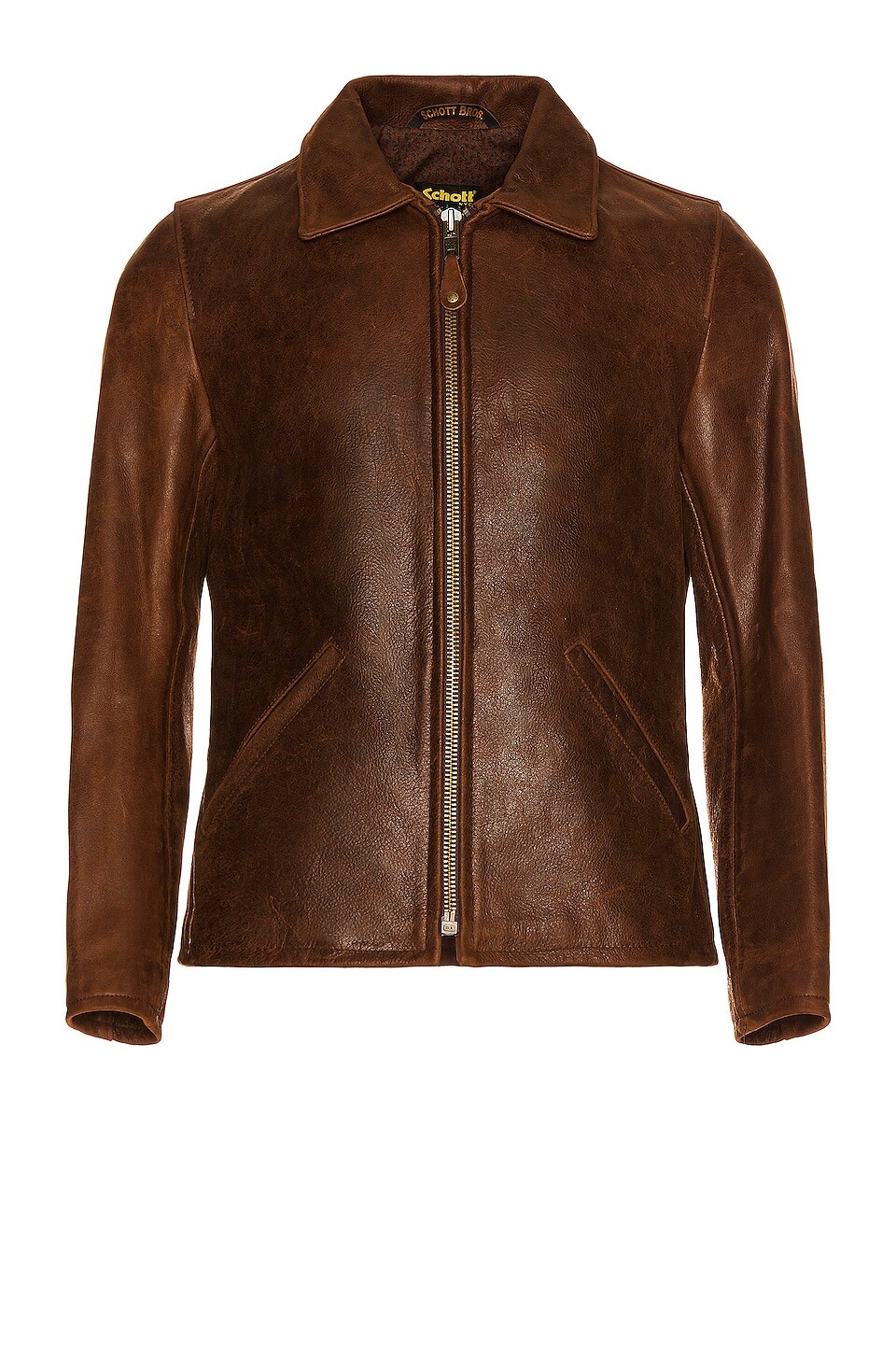 

Куртка Schott Waxy Buffalo Leather Sunset, коричневый