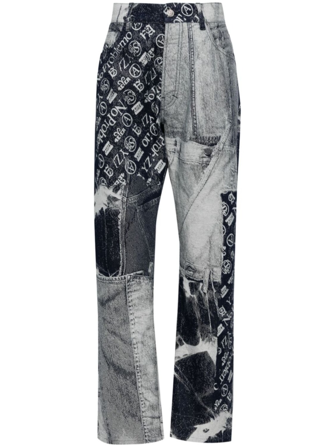 

Джинсы Aries Jacquard в стиле пэчворк, синий
