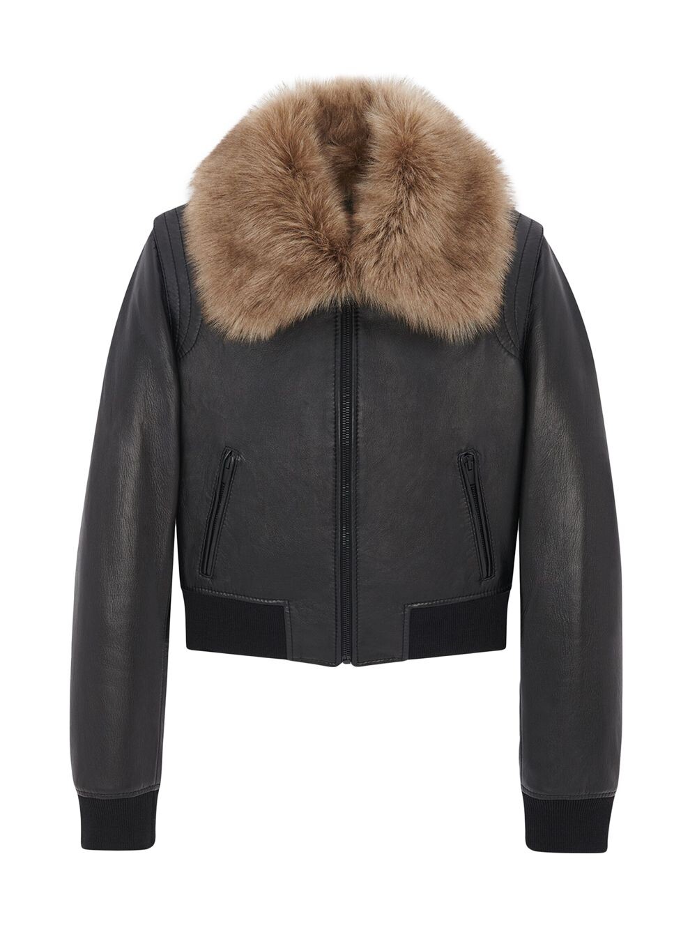 

Куртка из овчины и овчины Saint Laurent, черный