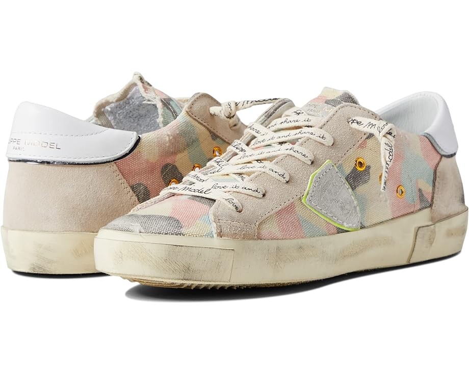 

Кроссовки Philippe Model PRSX Low Sneaker, цвет Camouflage/Buerre Jaune