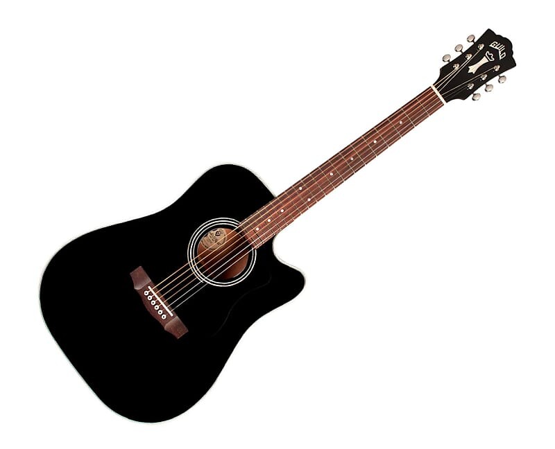 

Акустическая гитара Guild D-140CE Dreadnought Cutaway A/E Guitar - Black