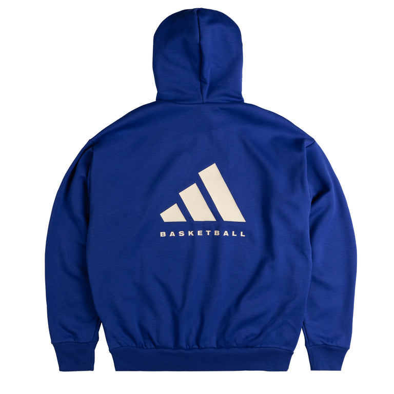 Толстовка Basketball Fleece Hoodie Adidas, синий