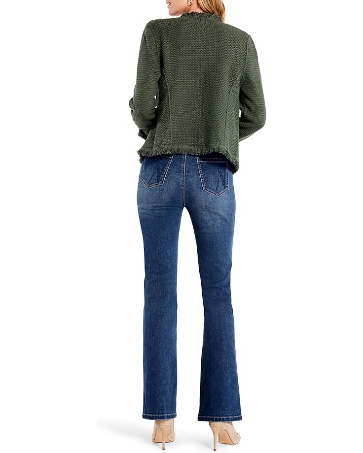 

Куртка NIC+ZOE Petite Fringe Mix Knit Jacket, цвет Briar