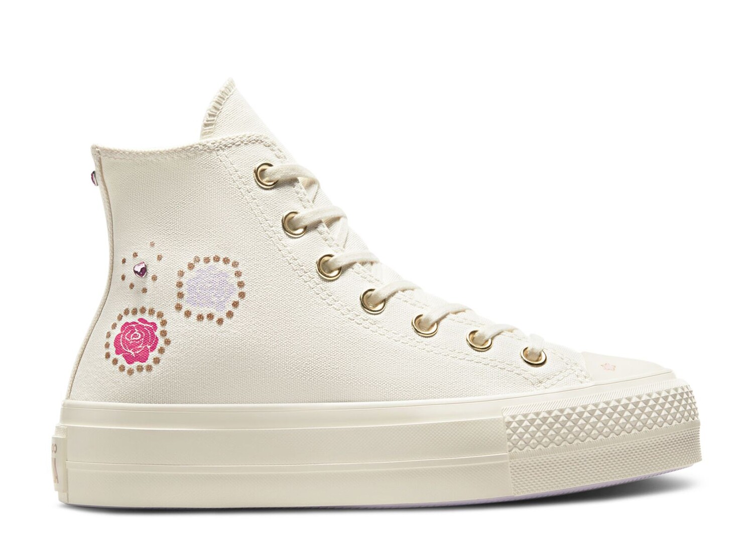 

Кроссовки Converse Wmns Chuck Taylor All Star Platform High 'Gem Shine', кремовый, Бежевый