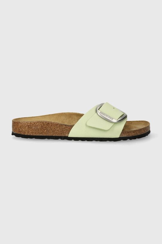 

Кожаные шлепанцы Madrid с большой пряжкой Birkenstock, зеленый