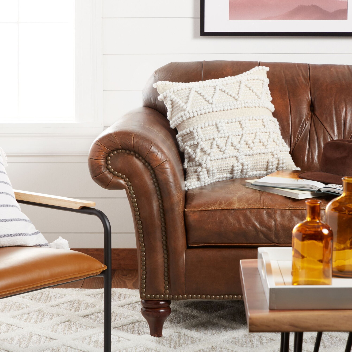 

Подушка с зигзагообразной текстурой Miranda Lambert Wanda June Home, бежевый