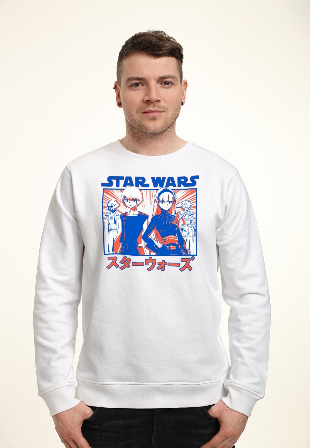 

Толстовка STAR WARS VISIONS TWINS ANIME Star Wars, белый