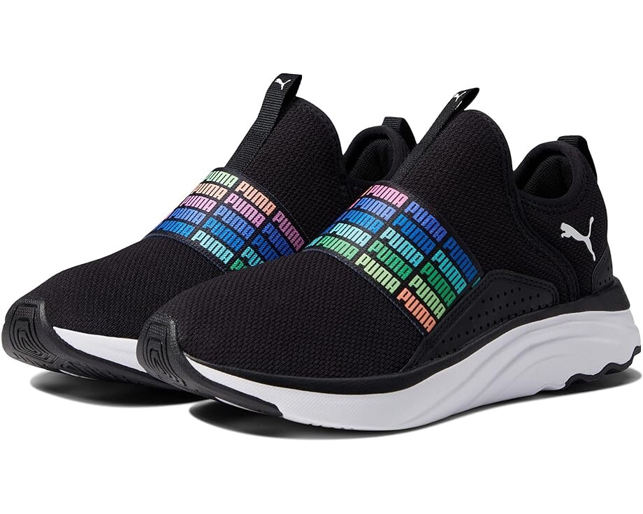 

Кроссовки PUMA Softride Sophia Slip-On Repeat Preschool, цвет Puma Black/Puma White