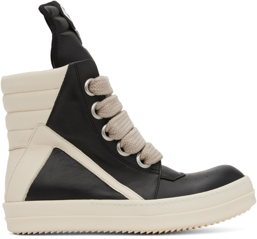 

Эксклюзивные черные кроссовки Rick Owens SSENSE черного цвета KEMBRA PFAHLER Edition Geobasket, Черный