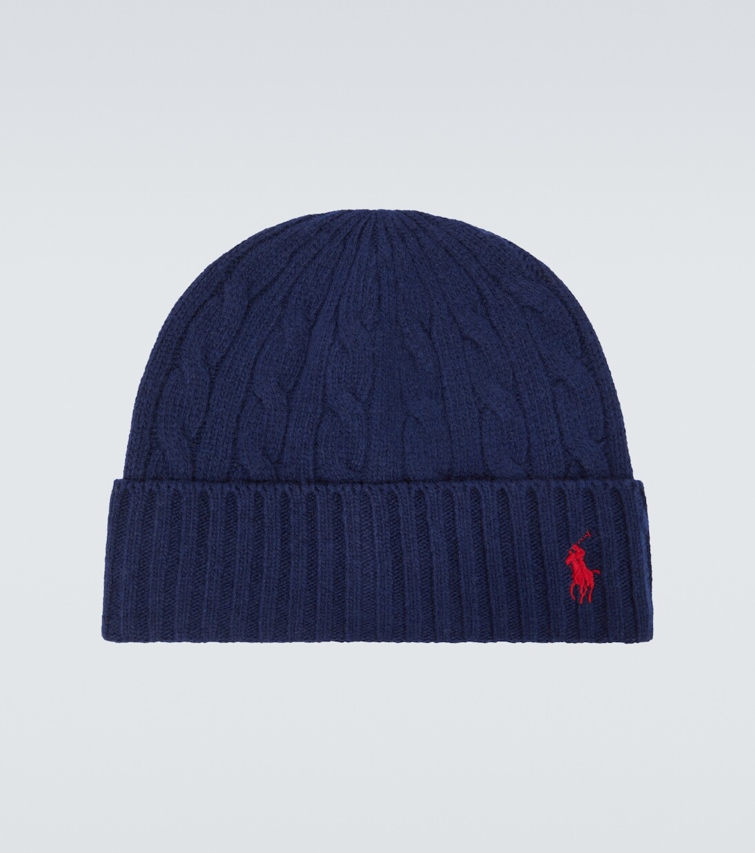 

Шапка из смесовой шерсти пони Polo Ralph Lauren, синий