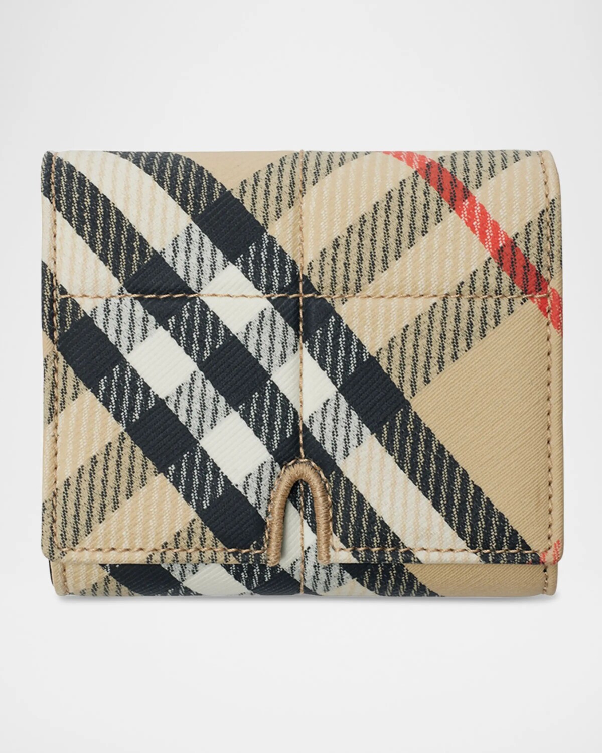 

Компактный кошелек Trifold Snip Check Burberry, цвет Sand Ip Check