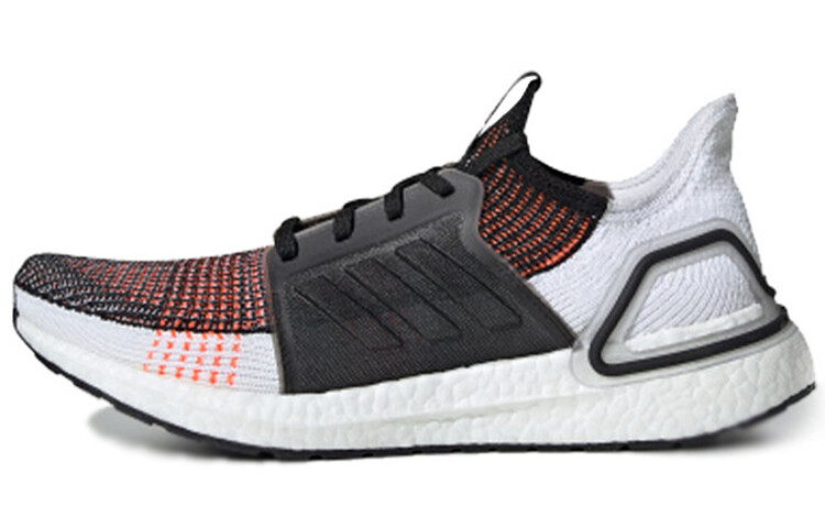 

Кроссовки Adidas Ultra Boost 2019 Черный Белый Солнечно-Оранжевый