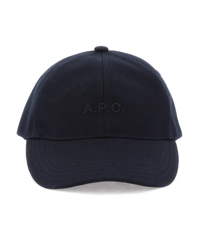 

Стильная бейсболка с вышивкой логотипа. A.P.C., синий