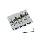 Fender 099-4408-000 HiMass 4-String Bass Bridge Assembly with Brass Saddles 2010s - Chrome - фото