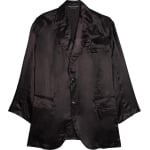 Пальто Comme des Garçons Homme Plus Cupra Satin Garment Print Coat 'Black', черный - фото