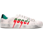 Кроссовки Gucci Ace Gucci Blade - Distressed White, белый - фото