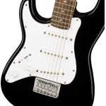 Электрогитара Fender Squier 3/4-Size Mini Strat, Left Handed - Black w/ Cable - фото 4