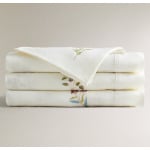 Скатерть Zara Home Embroidered Linen Blend, белый, 150x250 см - фото