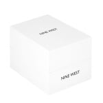 Женские двухцветные часы с цветочным циферблатом Nine West - фото 3