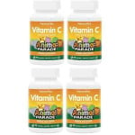 Витамин C для детей NaturesPlus Animal Parade Vitamin C, 4 упаковки по 90 таблеток - фото