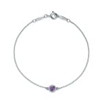 Браслет Tiffany & Co. Elsa Peretti Color by the Yard Amethyst, серебро - фото