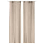 Шторы тонкие Ikea Rosenrobinia, 145х250 см, 2 штуки, бежевый - фото