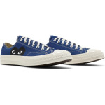 Кроссовки Converse Comme des Garçons PLAY x Chuck 70 Low Blue Quartz, синий - фото 8