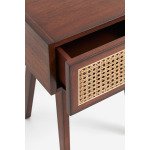 Прикроватный столик H&M Home Rattan Drawer, коричневый - фото 4