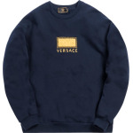 Толстовка Kith x Versace Greek Key Crewneck 'Navy', синий - фото