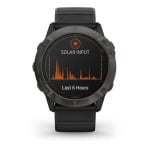 Умные часы Garmin Fenix 6X Pro Solar, темно-серый с черным ремешком - фото 2