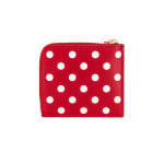 Кошелек Comme des Garçons Dots Printed Leather Zip, красный - фото 2