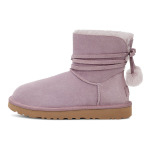 Зимние ботинки мини-бейли с бантом-помпоном Ugg, розовый - фото 2