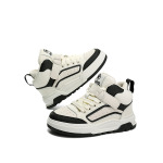 Кроссовки Jeep Kids Skateboarding Shoes Kids High-top White/Black, черный - фото 5