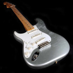 Электрогитара Fender Custom Shop 58 Strat light relic 2022 Inca Silver lefty lefthanded LH - фото 4