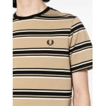 Fred Perry полосатая футболка с вышитым логотипом, разноцветный - фото 5