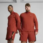 Рубашка для бега PUMA "Топ PUMA RUN CLOUDSPUN с молнией длиной в четверть, мужская", красный - фото 3