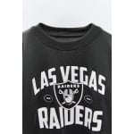 Лонгслив las vegas raiders nfl ZARA, черный - фото 3