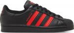 Adidas Superstar Core Black Vivid Red