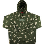 Толстовка Supreme Box Logo Hooded Sweatshirt 'Olive Russian Camo', зеленый - фото