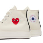 Кроссовки Comme Des Garçons Play X Converse Chuck Taylor Red Heart 197, белый - фото 3